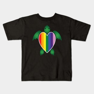 Rainbow Turtle Kids T-Shirt